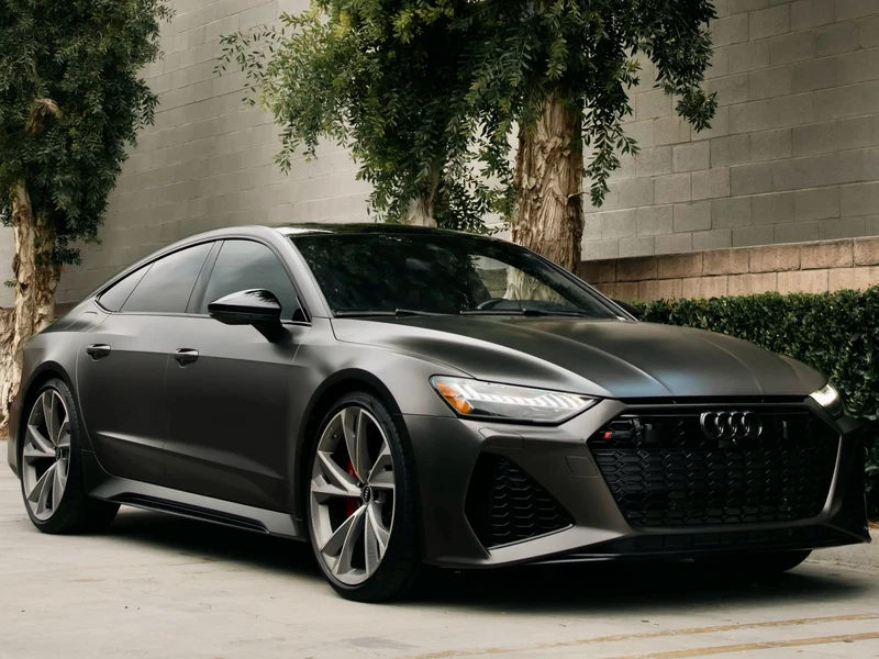 Audi RS7 — Satin Dark Basalt Vinyl Wrap | Hussle Customz