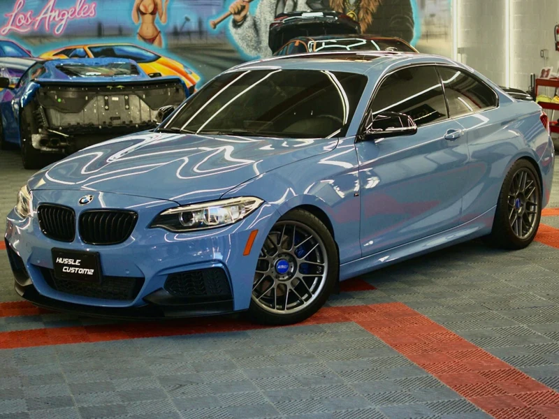 BMW 2 Series — Gloss Blue Vinyl Wrap | Hussle Customz