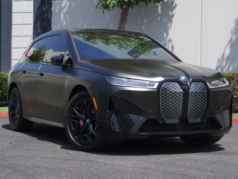 BMW iX — Diamond Black Vinyl Wrap | Hussle Customz