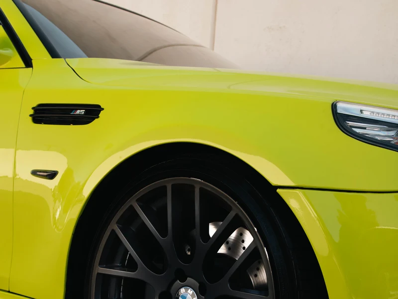 BMW M5 Yellow — photo 3 — Hussle Customz Los Angeles