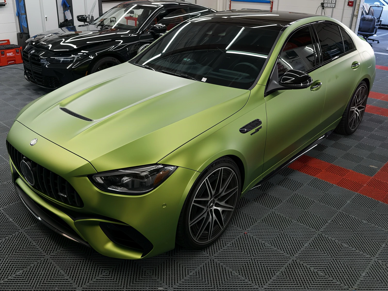 Mercedes C63 S — Matte Green | Hussle Customz