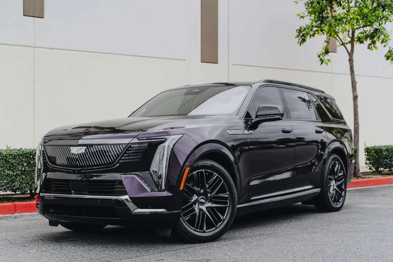 Cadillac Escalade IQ — Gloss Midnight Crimson Bloom | Hussle Customz
