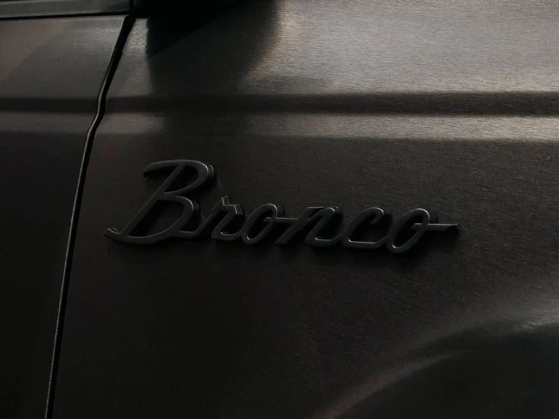 Ford Bronco Brushed Black Metallic Vinyl Wrap — photo 2 — Hussle Customz Los Angeles