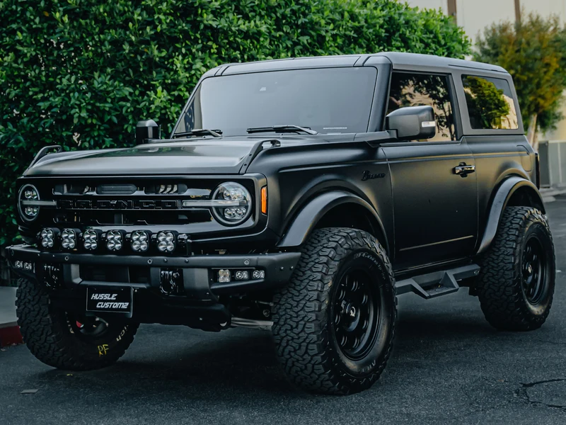 Ford Bronco — Satin Black Wrap with Ceramic Armor | Hussle Customz