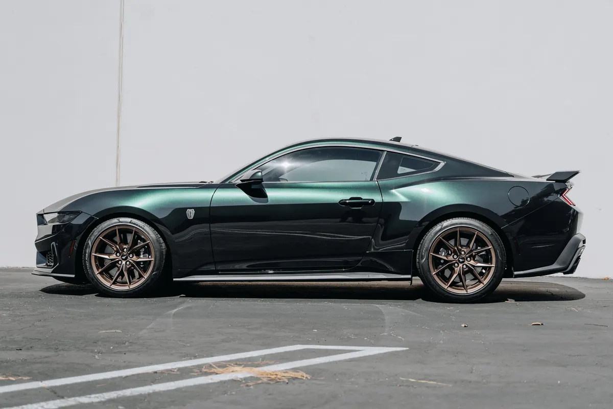 Ford Mustang Dark Horse Emerald Green Color PPF — photo 2 — Hussle Customz Los Angeles