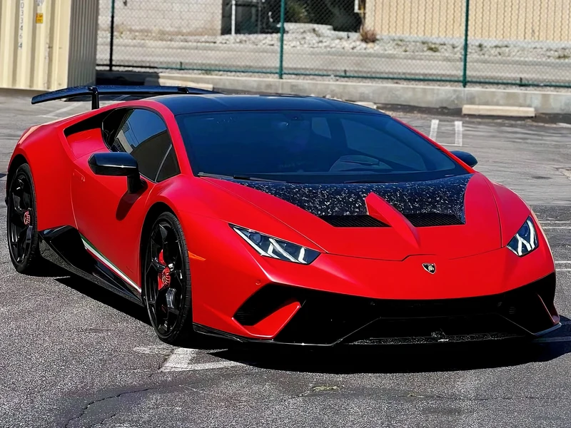 Lamborghini Huracan — Satin Smoldering Red Vinyl Wrap | Hussle Customz