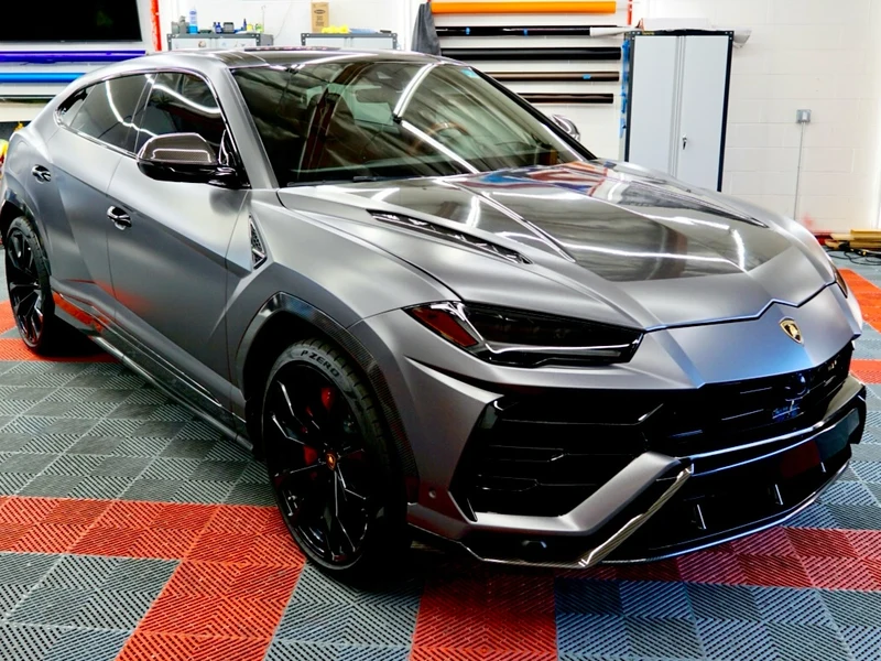 Lamborghini Urus — Gloss Dark Grey Vinyl Wrap | Hussle Customz