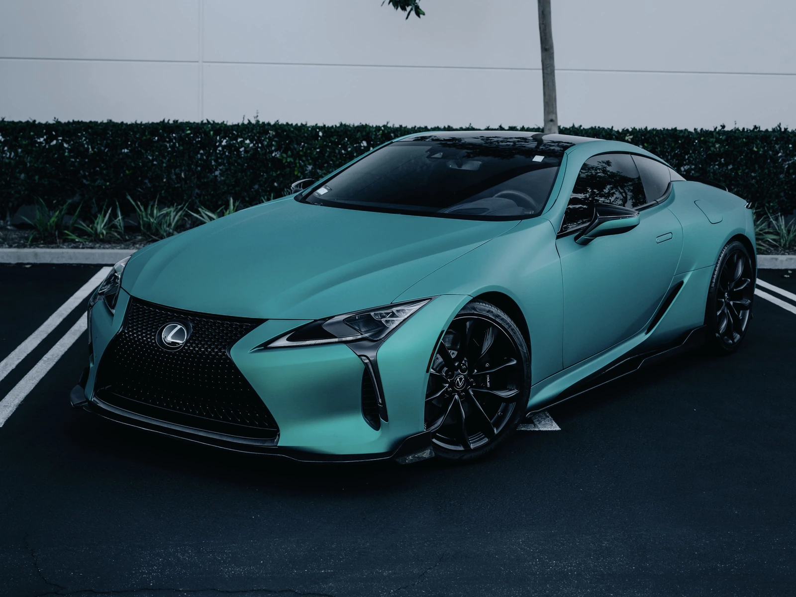 Lexus LC500 Absolute Matte Vector Green — photo 2 — Hussle Customz Los Angeles