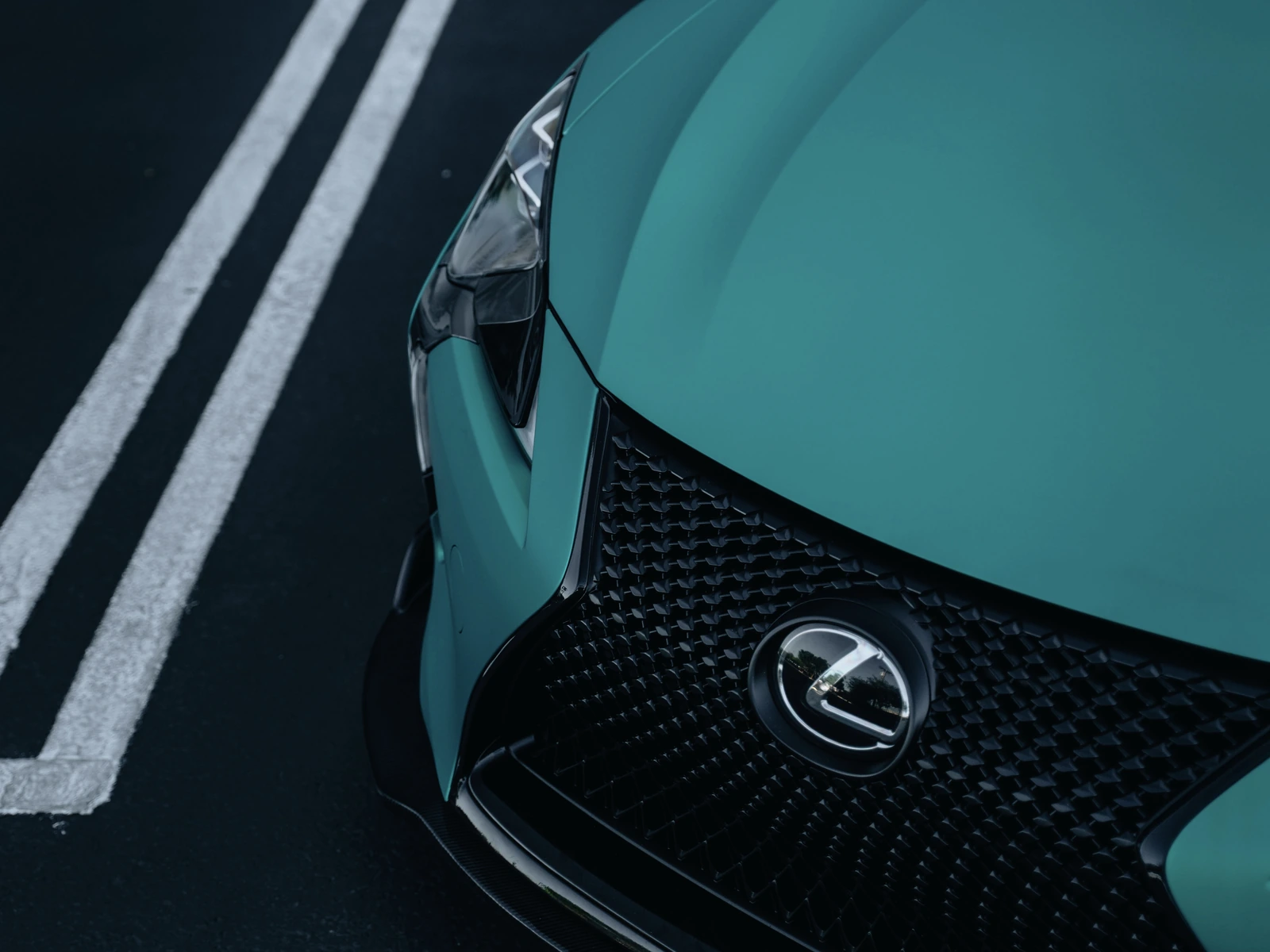 Lexus LC500 Absolute Matte Vector Green — photo 3 — Hussle Customz Los Angeles