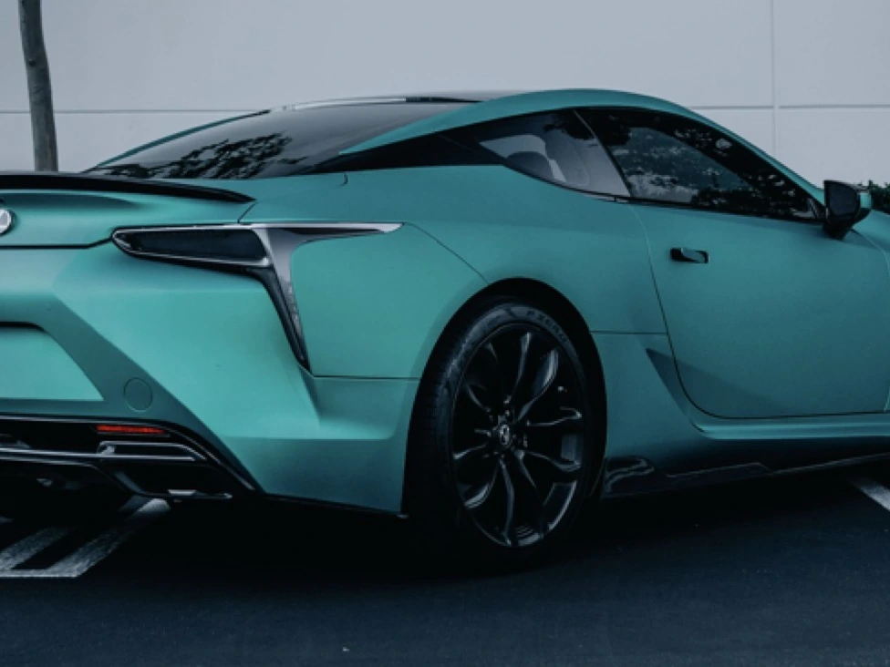 Lexus LC500 Absolute Matte Vector Green — photo 5 — Hussle Customz Los Angeles