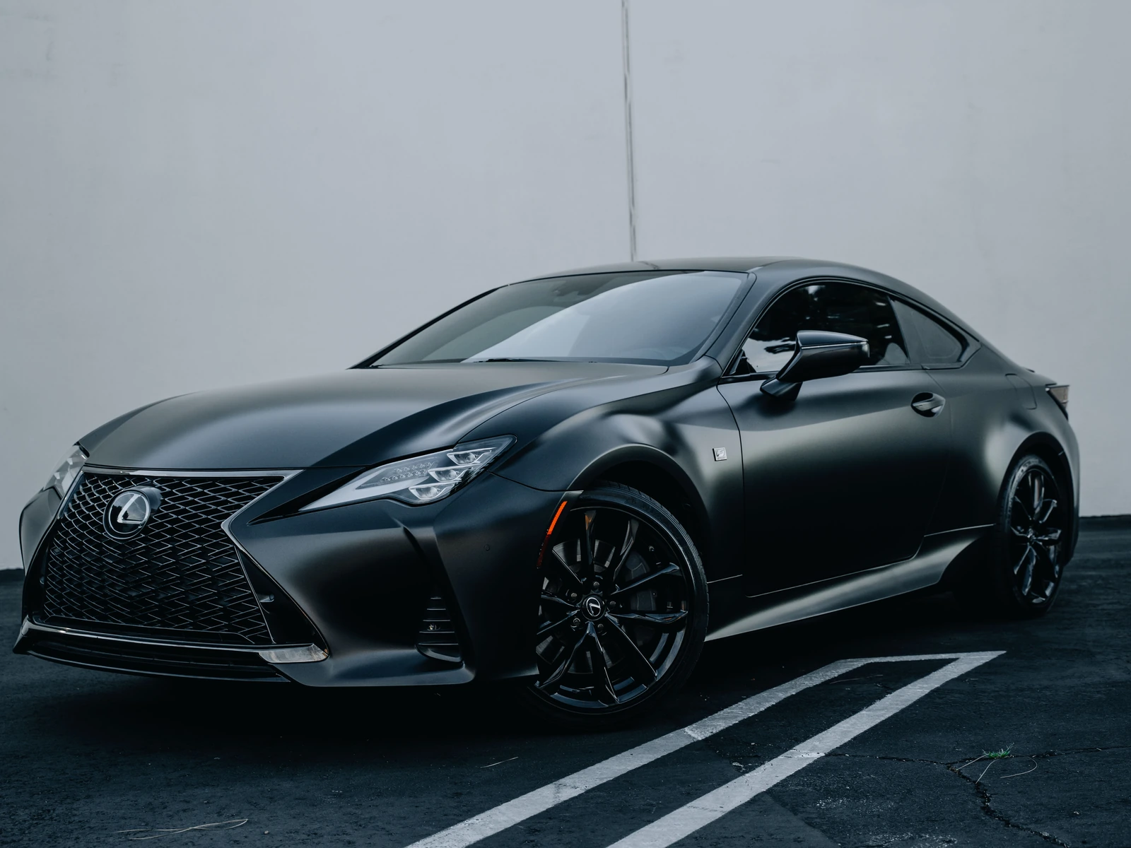 Lexus RCF Satin Black — photo 2 — Hussle Customz Los Angeles