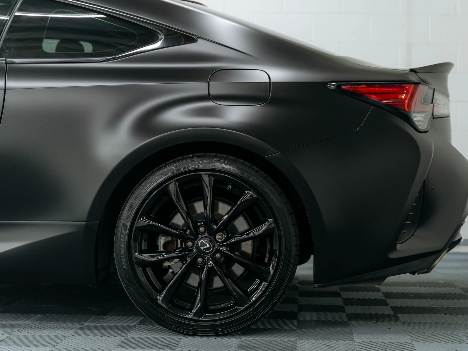 Lexus RCF Satin Black — photo 3 — Hussle Customz Los Angeles