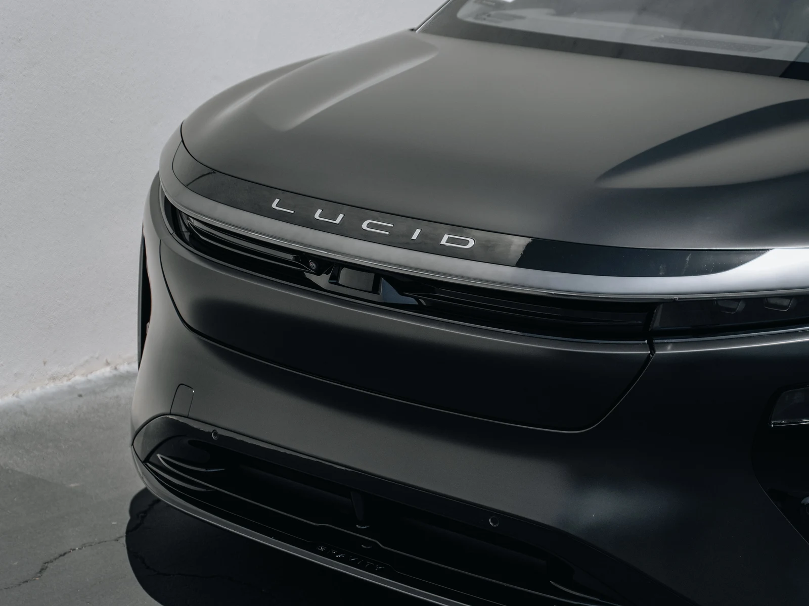 Lucid Gravity Satin Black Vinyl Wrap — photo 3 — Hussle Customz Los Angeles