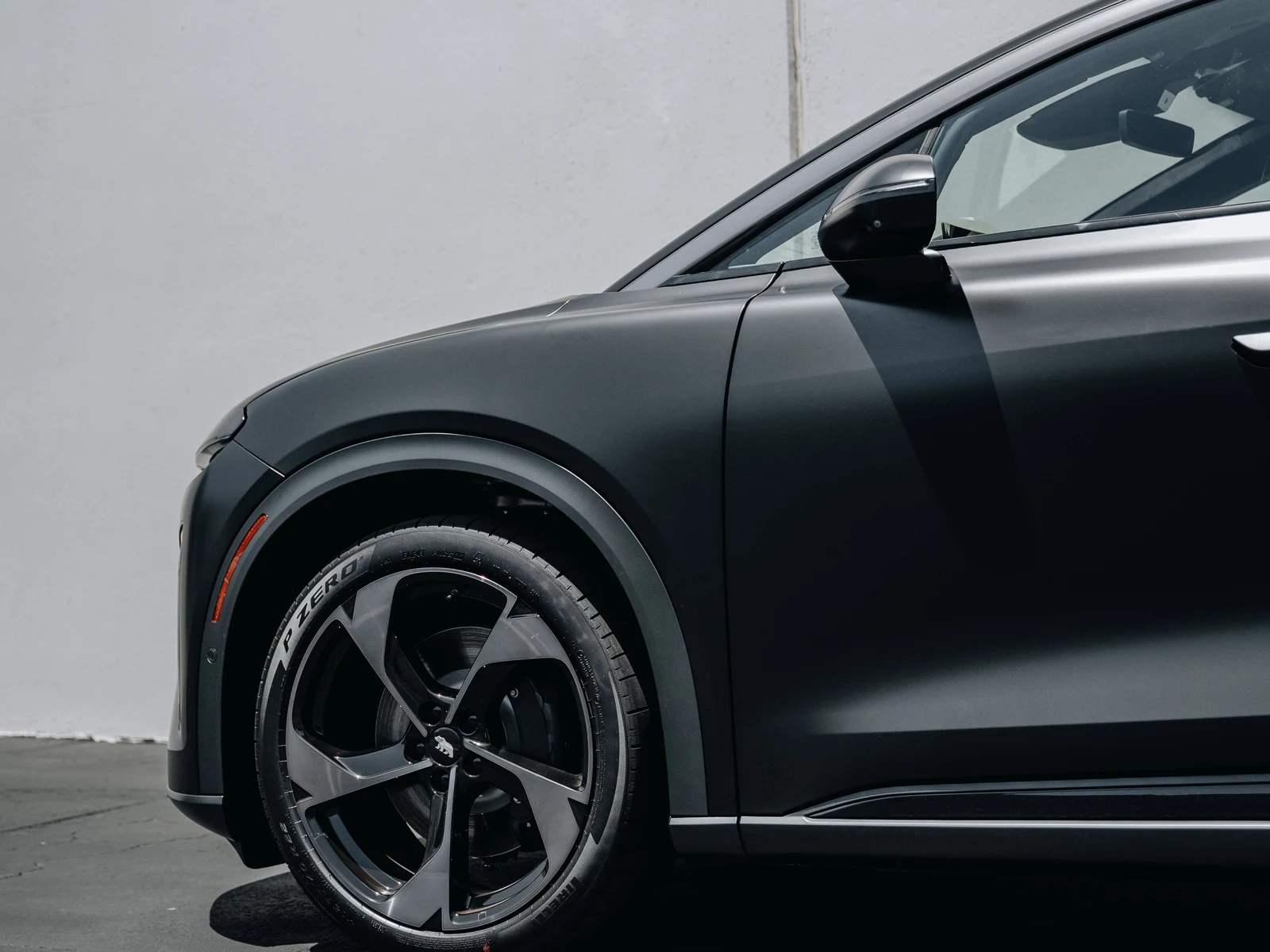 Lucid Gravity Satin Black Vinyl Wrap — photo 4 — Hussle Customz Los Angeles