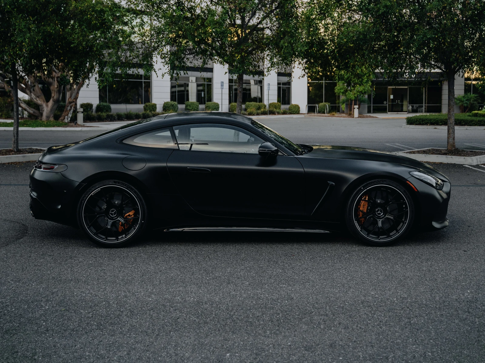 Mercedes AMG GT 63 S Satin Black Wrap + Door Jambs — photo 3 — Hussle Customz Los Angeles