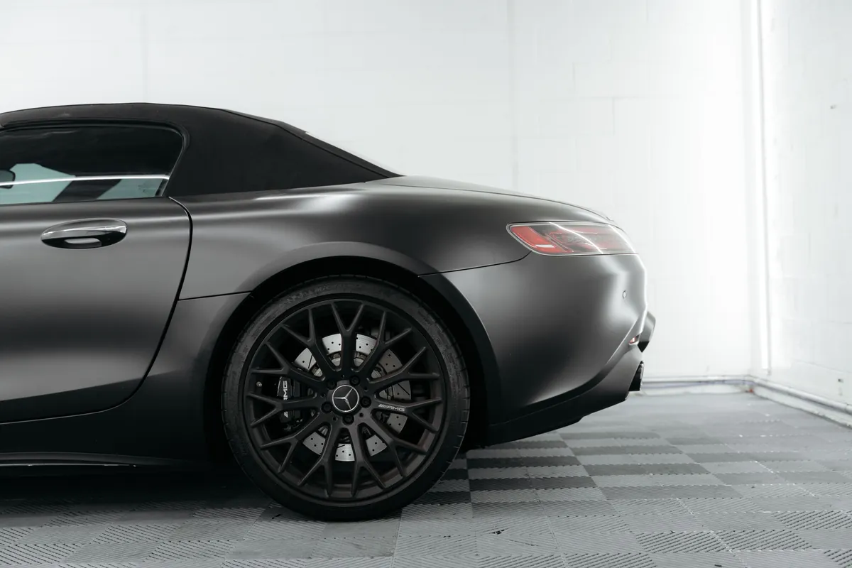 Mercedes AMG GTS Roadster Matte PPF — photo 4 — Hussle Customz Los Angeles