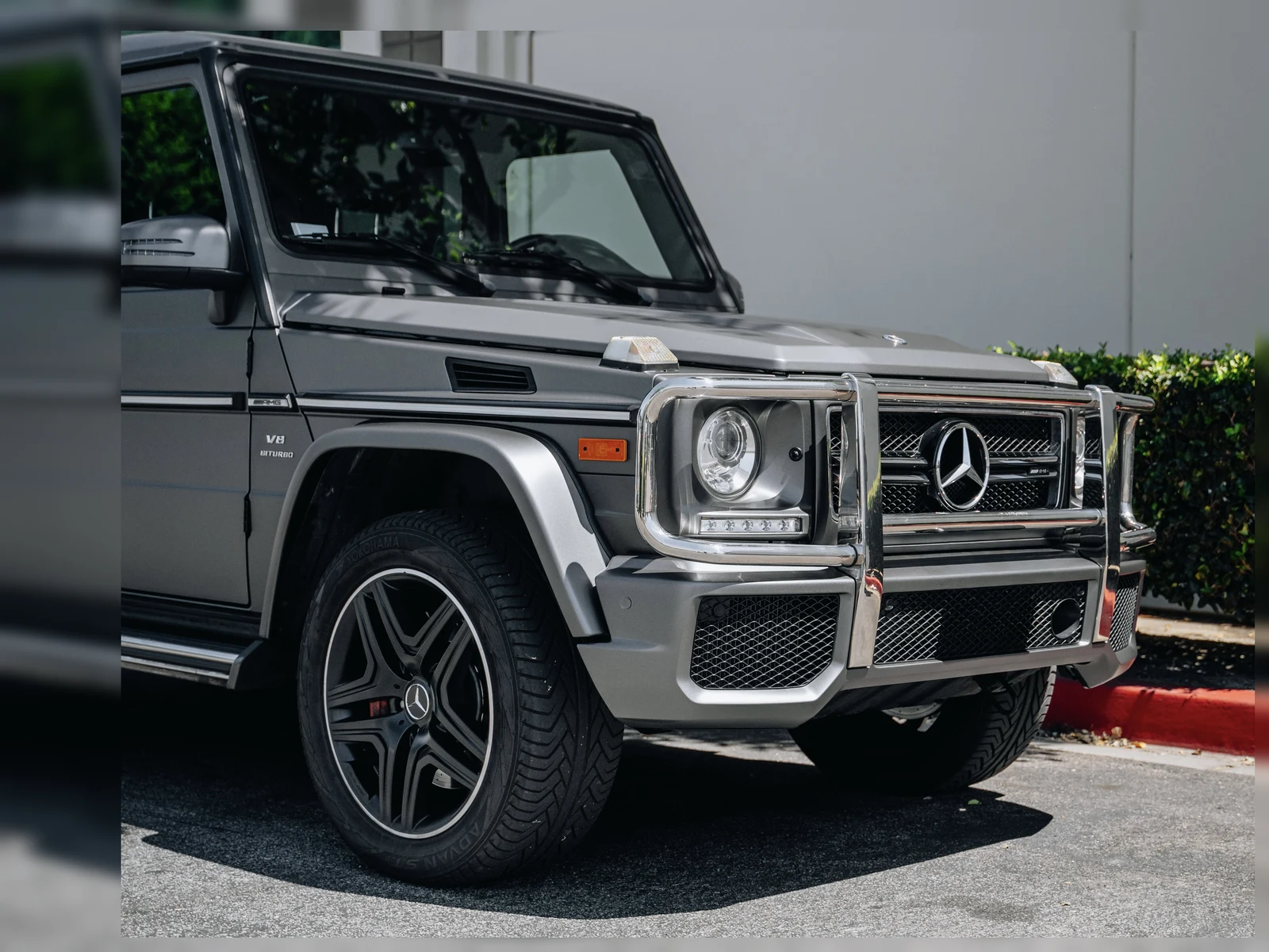 Mercedes G63 AMG Matte Charcoal Metallic Vinyl Wrap — photo 4 — Hussle Customz Los Angeles