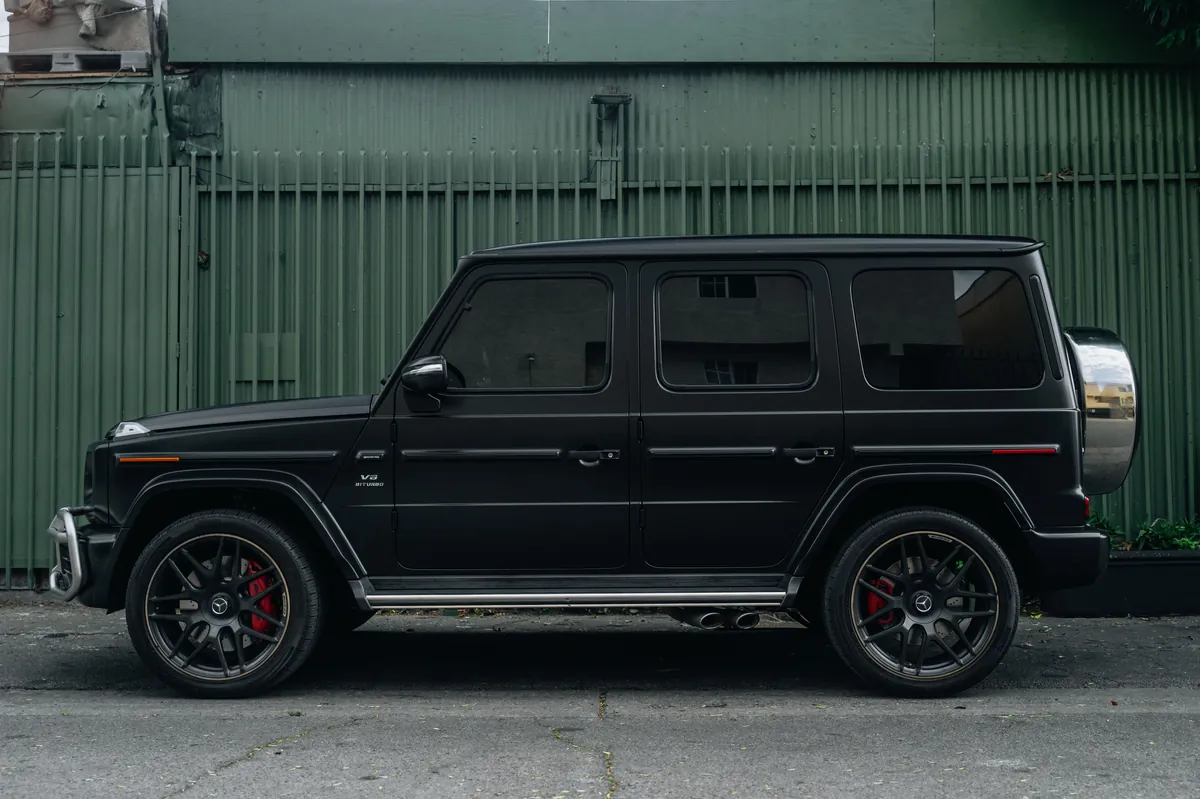 Mercedes G63 AMG Satin Black Wrap — photo 3 — Hussle Customz Los Angeles