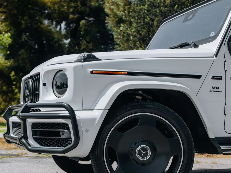 Mercedes G63 Satin White PPF, Ceramic Tint, Ceramic Coating — photo 2 — Hussle Customz Los Angeles