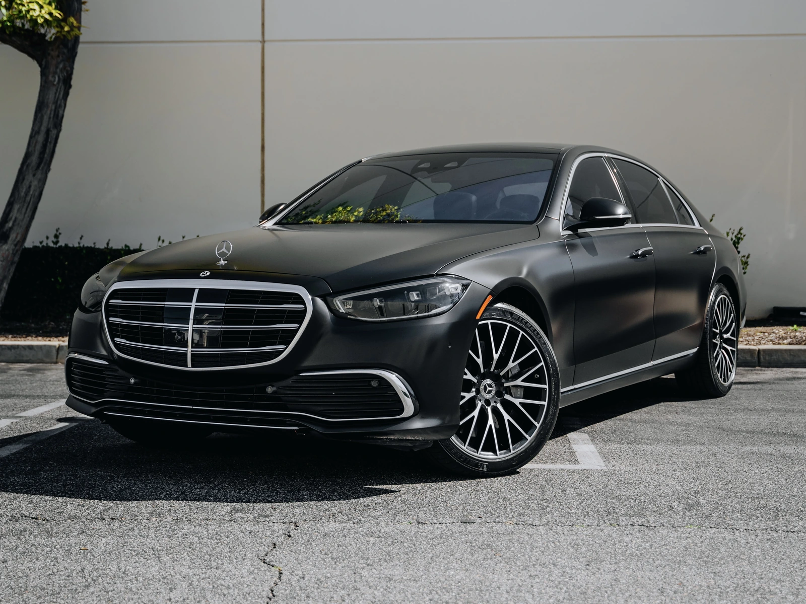 Mercedes S580 Satin Black — photo 2 — Hussle Customz Los Angeles