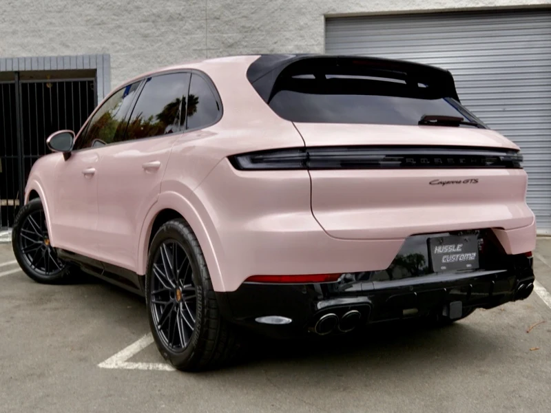 Porsche Cayenne GTS Liquid Metal Shell Pink — photo 3 — Hussle Customz Los Angeles