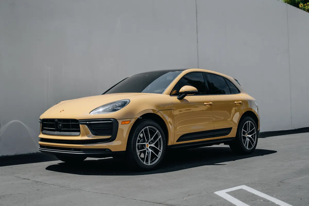Porsche Macan in desert sand color PPF with starlight headliner — Hussle Customz Los Angeles