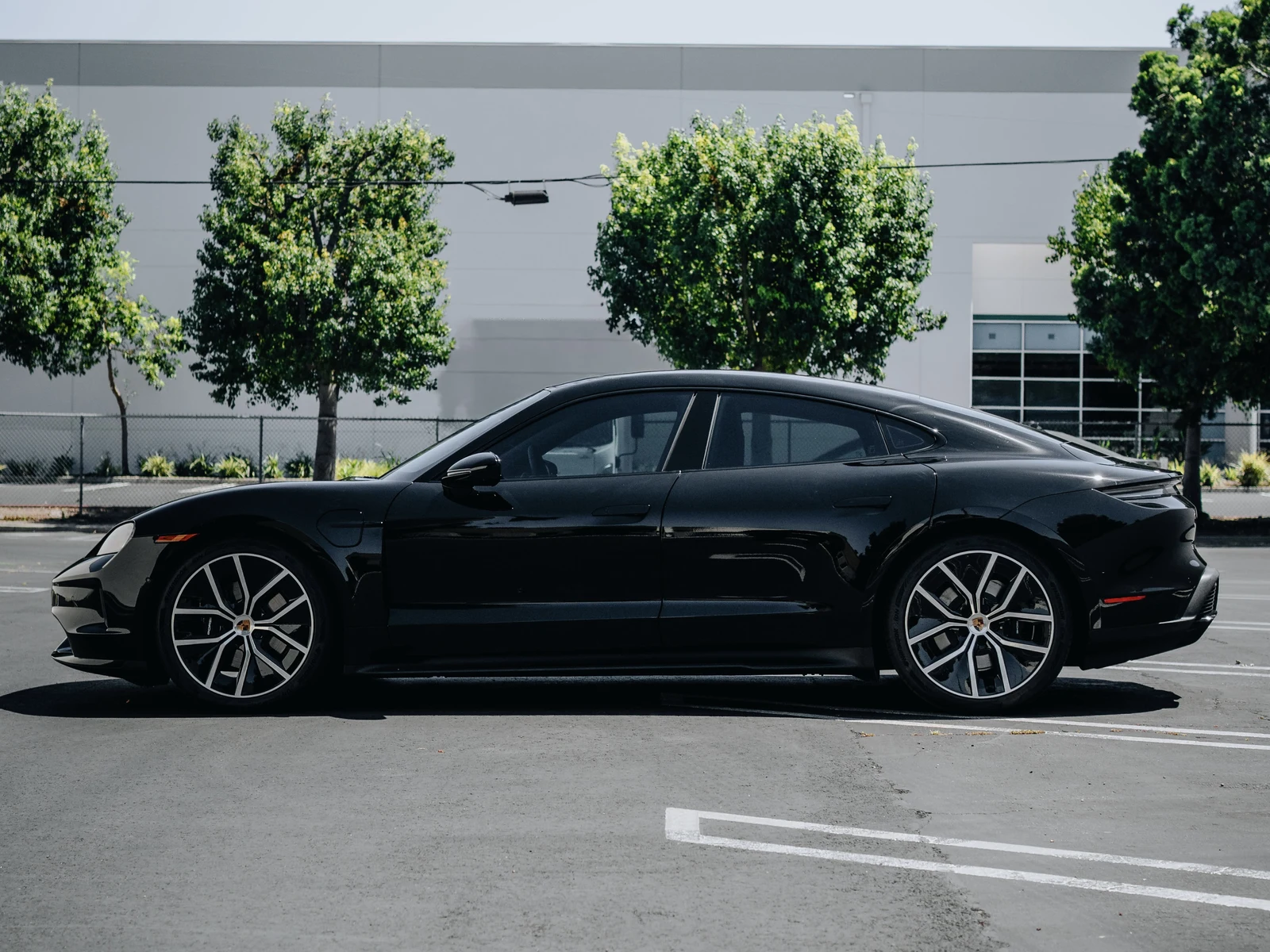 Porsche Taycan Ceramic Tint 35% + 70% Windshield — photo 2 — Hussle Customz Los Angeles