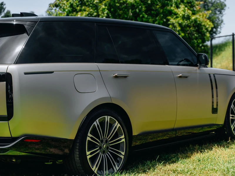 Range Rover Satin Silver PPF, Ceramic Tint, Ceramic Coating — photo 4 — Hussle Customz Los Angeles