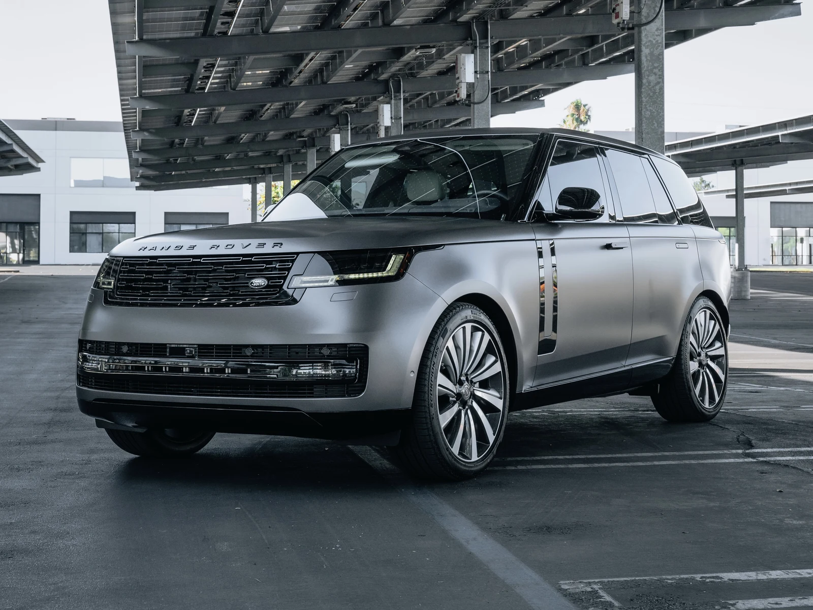 Range Rover Range Rover — Satin Dark Grey Wrap, Chrome Delete — Hussle Customz San Fernando Valley