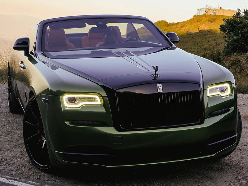 Rolls Royce Dawn — Gloss Mamba Green Metallic Vinyl Wrap | Hussle Customz