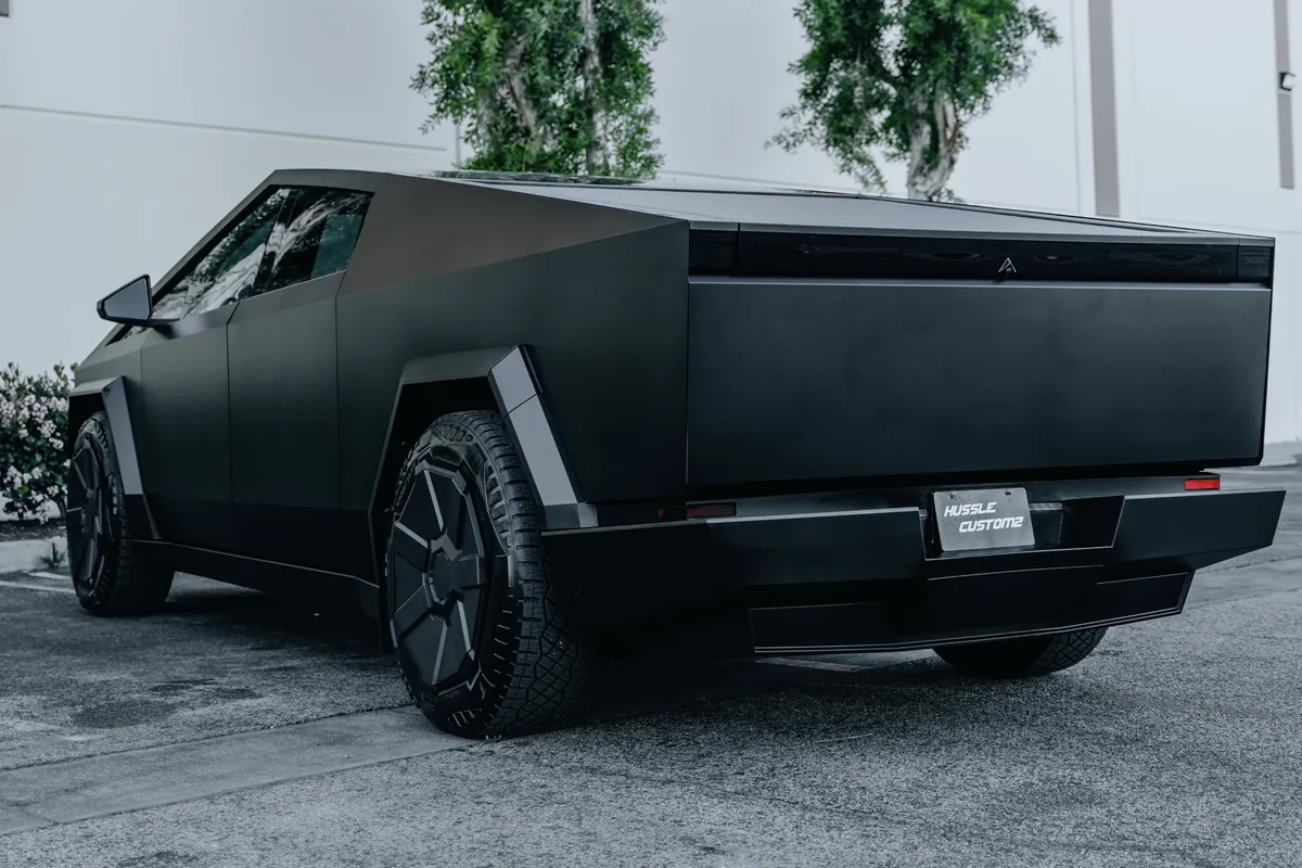 Tesla Cybertruck &mdash; Frozen Black Color PPF | Hussle Customz