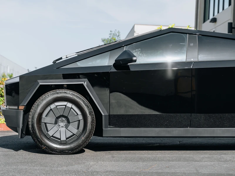 Tesla Cybertruck Gloss Black — photo 3 — Hussle Customz Los Angeles