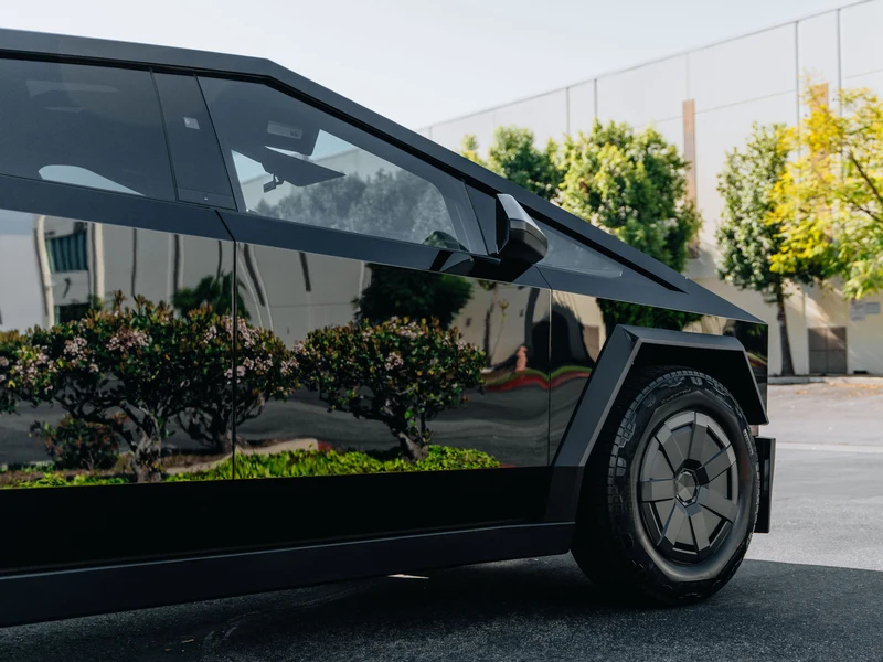 Tesla Cybertruck Gloss Black — photo 5 — Hussle Customz Los Angeles