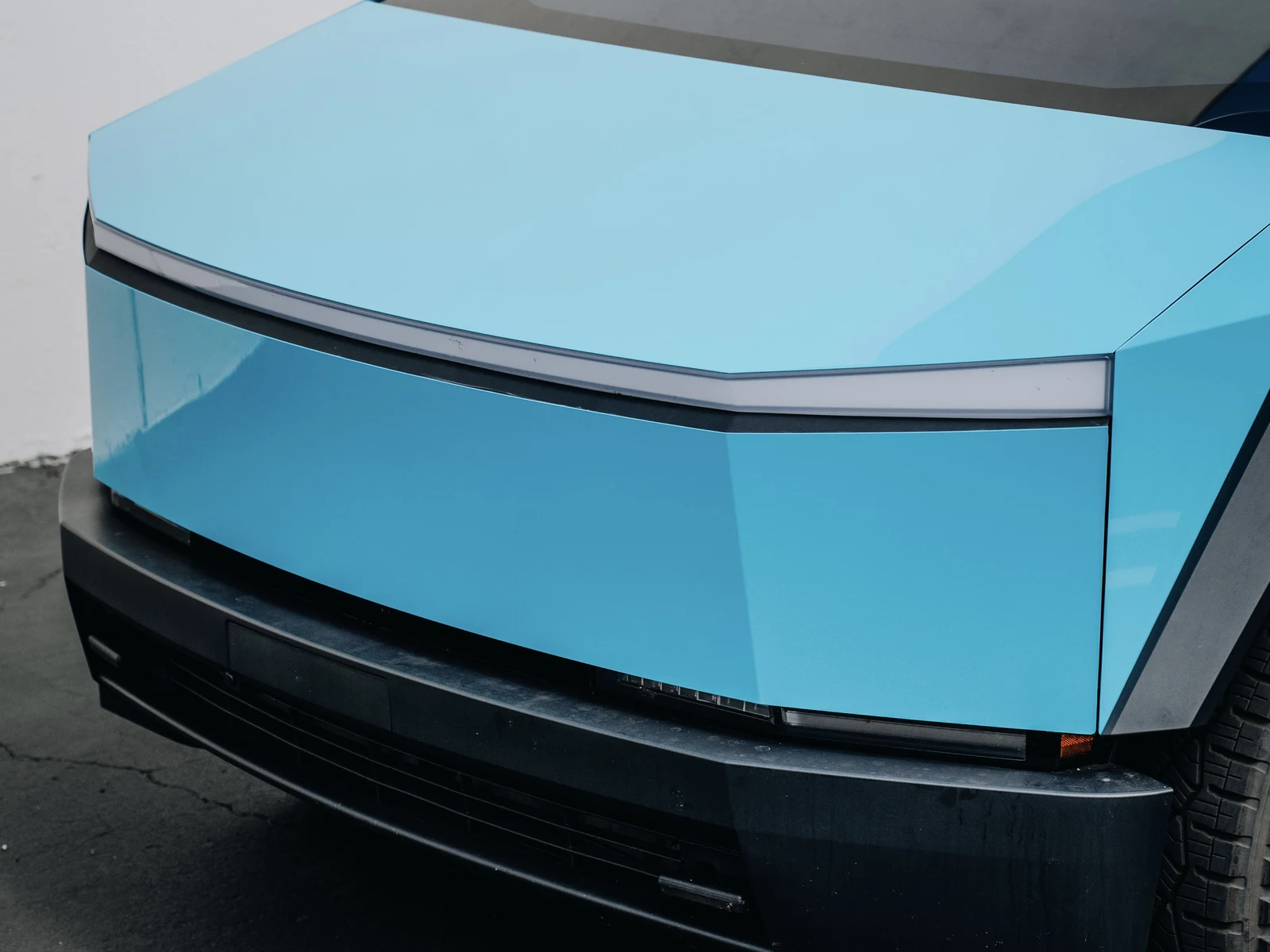 Tesla Cybertruck Gloss Miami Blue Color PPF — photo 5 — Hussle Customz Los Angeles