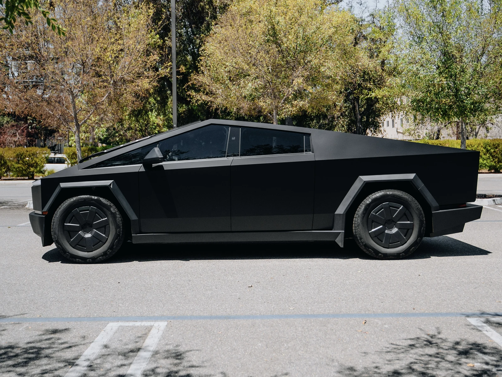 Tesla Cybertruck Satin Black Color PPF — photo 2 — Hussle Customz Los Angeles