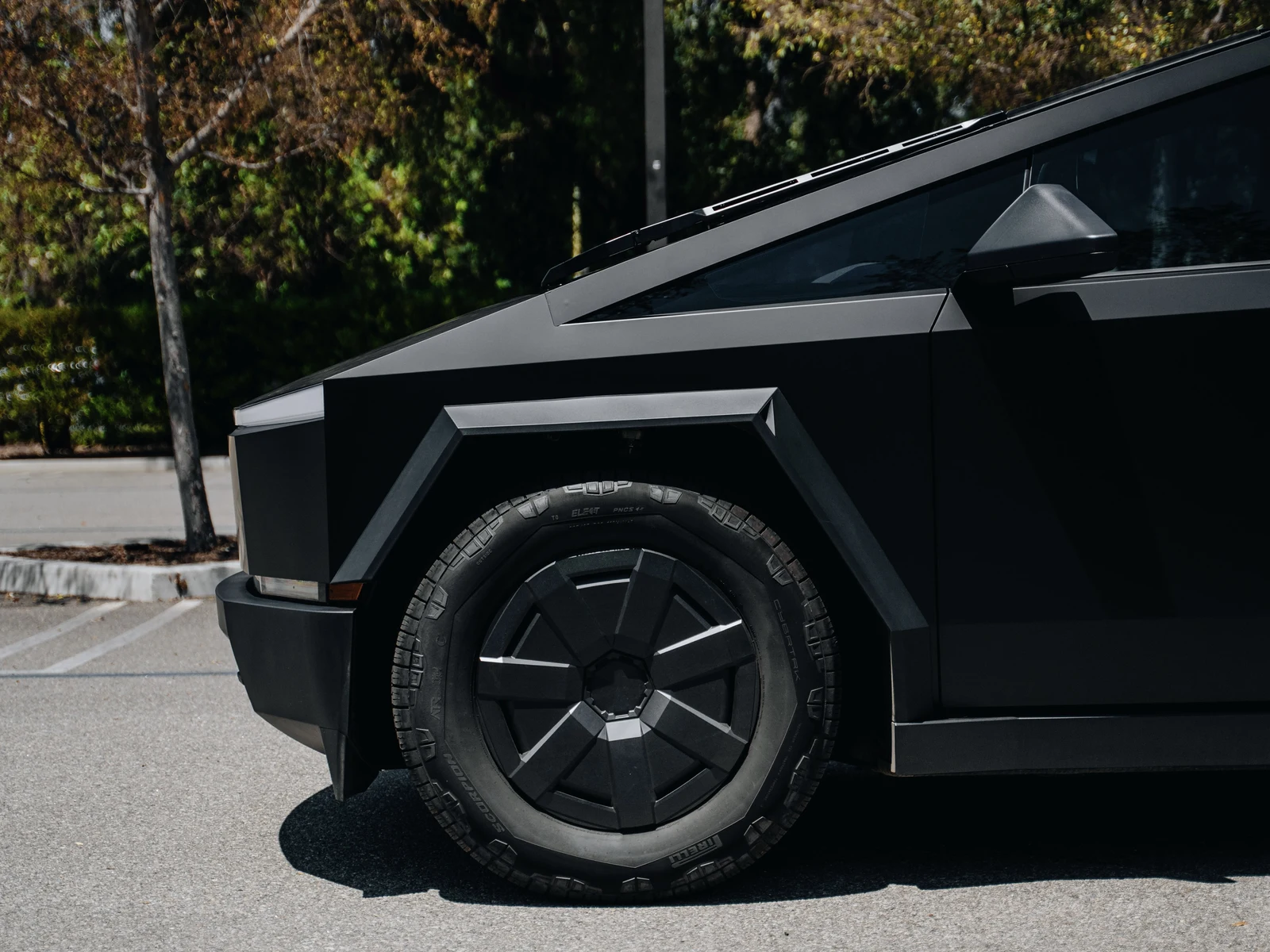Tesla Cybertruck Satin Black Color PPF — photo 5 — Hussle Customz Los Angeles