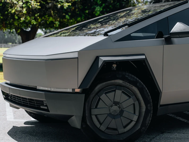 Tesla Cybertruck Satin Tungsten Steel PPF — photo 2 — Hussle Customz Los Angeles