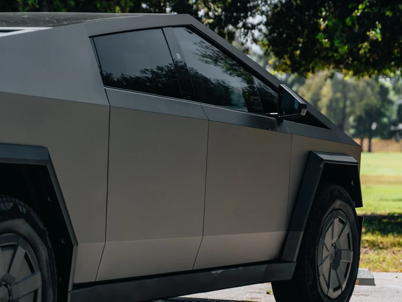 Tesla Cybertruck — Satin Tungsten Steel PPF