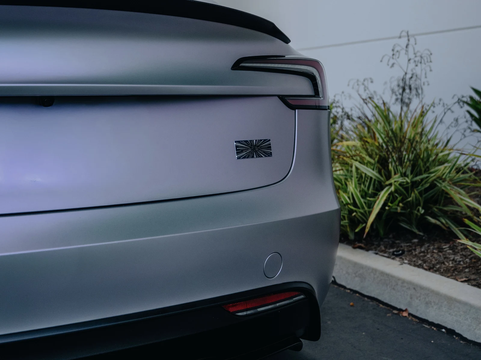 Tesla Model 3 Highland Platinum Pink Vinyl Wrap — photo 5 — Hussle Customz Los Angeles