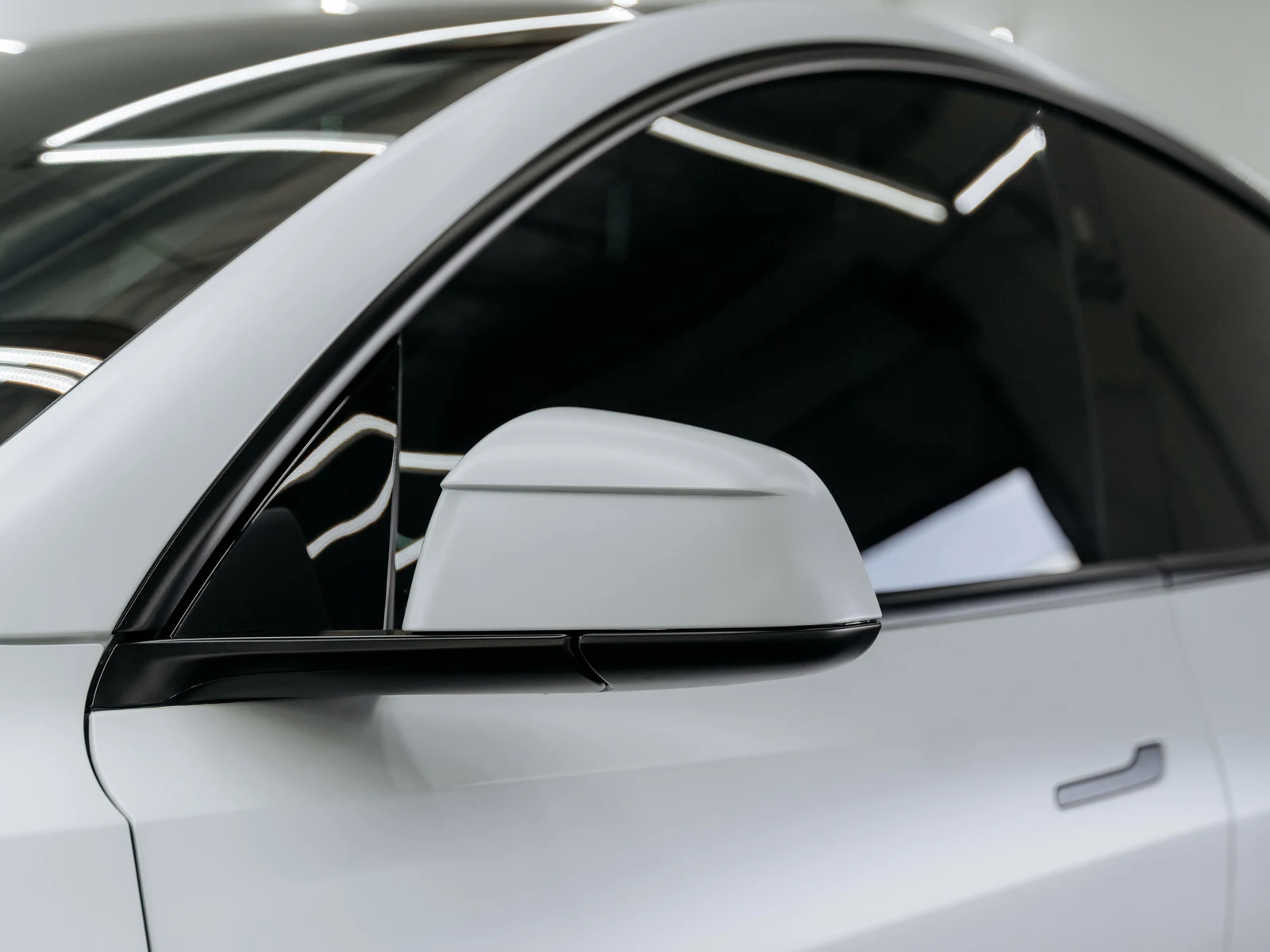 Tesla Model Y Juniper Matte PPF over Pearl White — photo 5 — Hussle Customz Los Angeles