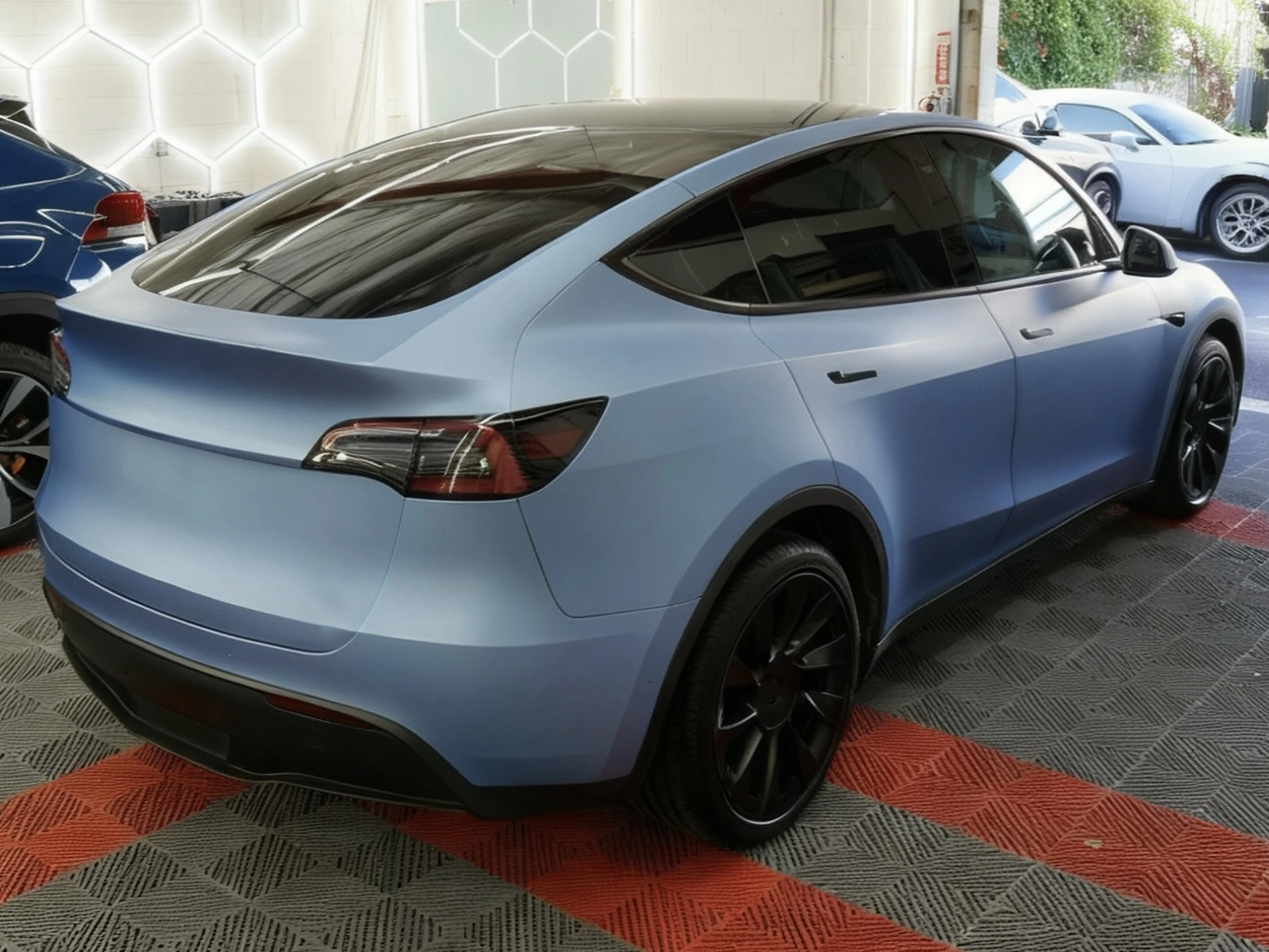 Tesla Model Y Vinyl Wrap — photo 4 — Hussle Customz Los Angeles