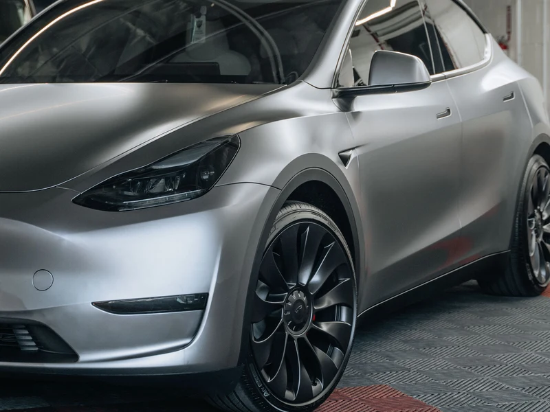 Tesla Model Y Quicksilver Matte PPF — photo 5 — Hussle Customz Los Angeles