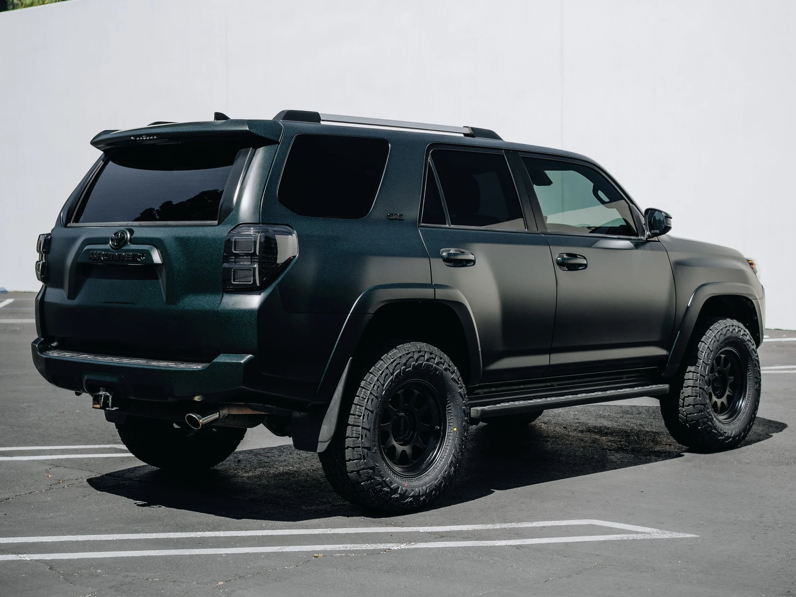 Toyota 4Runner Matte Frozen Emerald Green Wrap — photo 5 — Hussle Customz Los Angeles